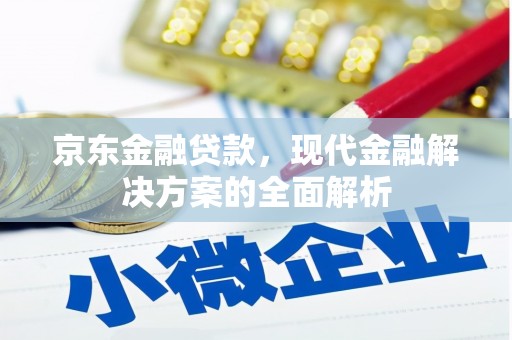 君山京东金融贷款，现代金融解决方案的全面解析