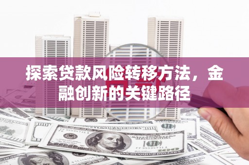 君山探索贷款风险转移方法，金融创新的关键路径