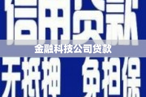 君山金融科技公司贷款
