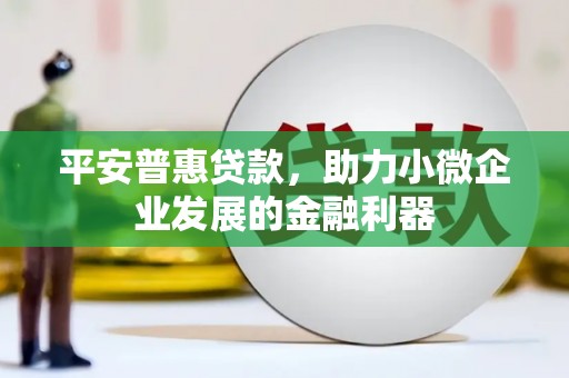 君山平安普惠贷款，助力小微企业发展的金融利器