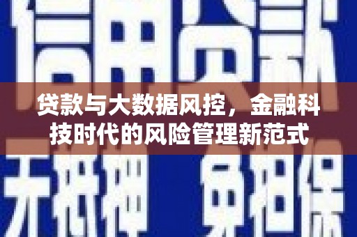 君山贷款与大数据风控，金融科技时代的风险管理新范式