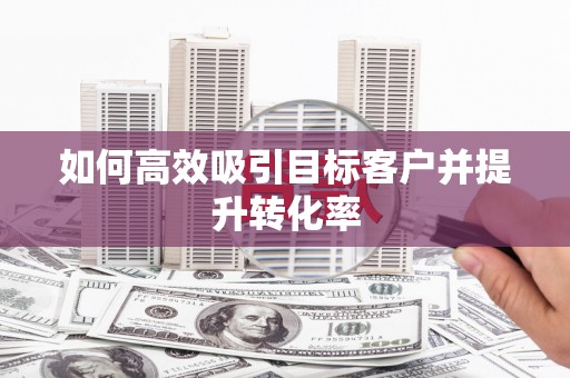 君山如何高效吸引目标客户并提升转化率