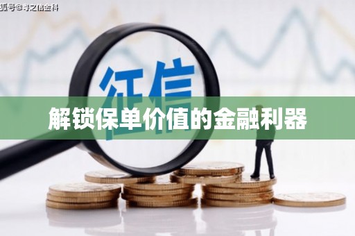 君山解锁保单价值的金融利器