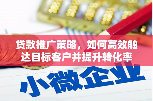 君山贷款推广策略，如何高效触达目标客户并提升转化率