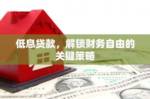 君山低息贷款，解锁财务自由的关键策略