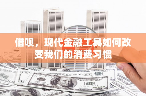 君山借呗，现代金融工具如何改变我们的消费习惯