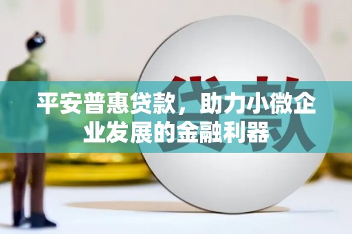 君山平安普惠贷款，助力小微企业发展的金融利器