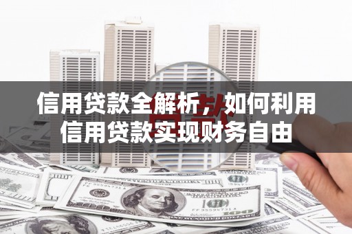 君山信用贷款全解析，如何利用信用贷款实现财务自由