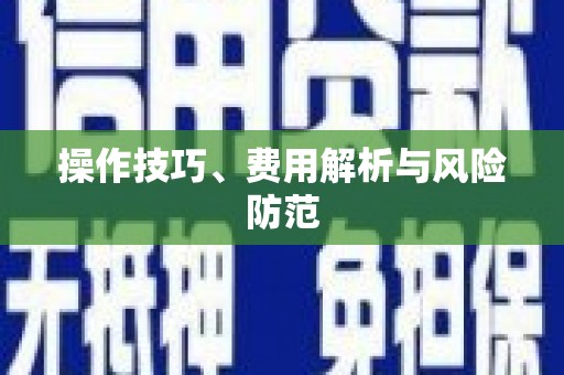君山操作技巧、费用解析与风险防范